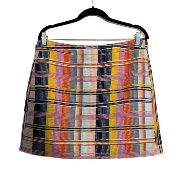 Halogen pastel plaid striped miniskirt - Picture 1 of 4